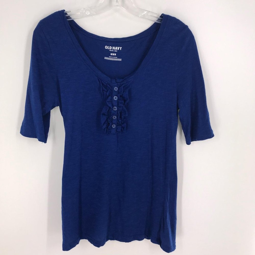 WOMENS‎ OLD NAVY BLUE SHORT SLEEVE TSHIRT